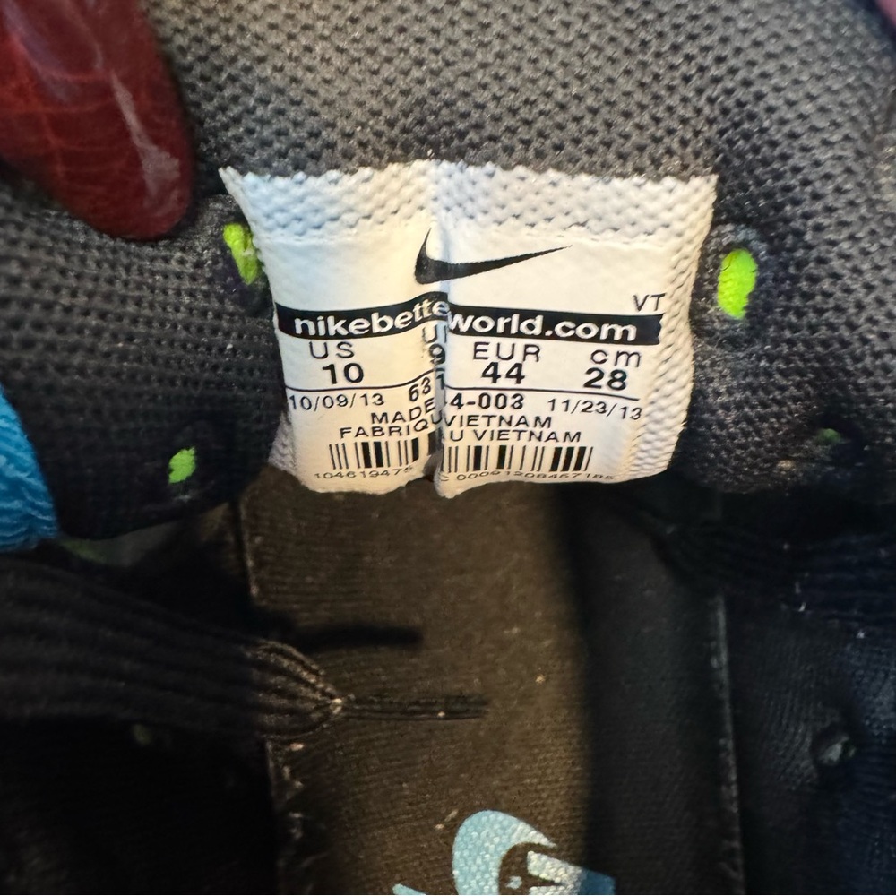 Nike Air Max Lunar 90 running shoes - Black and Neon Green & blue rare - Picture 12 of 12